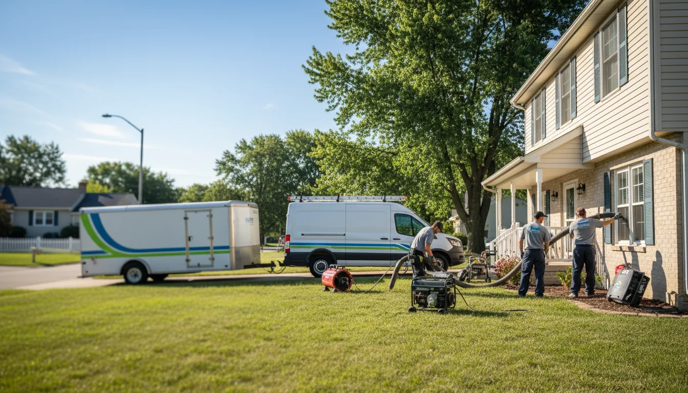 Flooded Basement Restoration And Cleanup With Repair in Stonington, IL near me